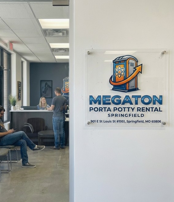 Megaton Porta Potty Rental Springfield business sign